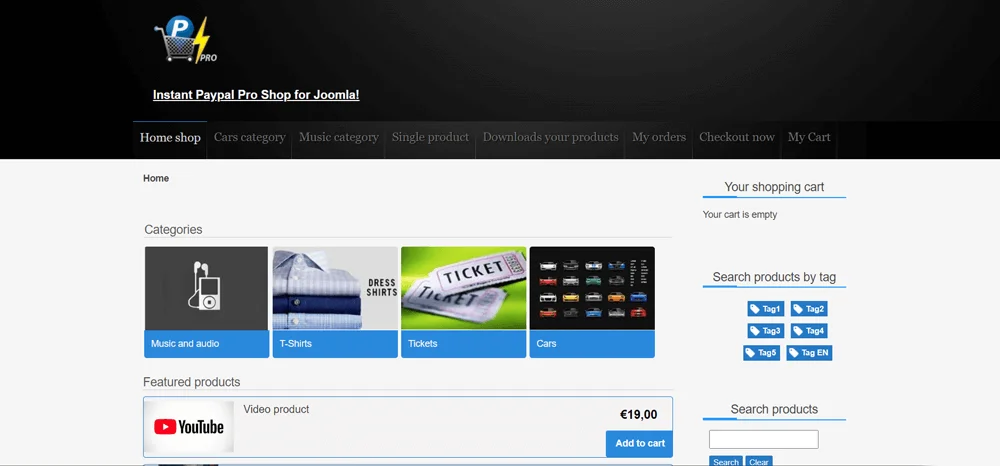 What is the Best Shopping Cart to Use with Joomla?, EShop