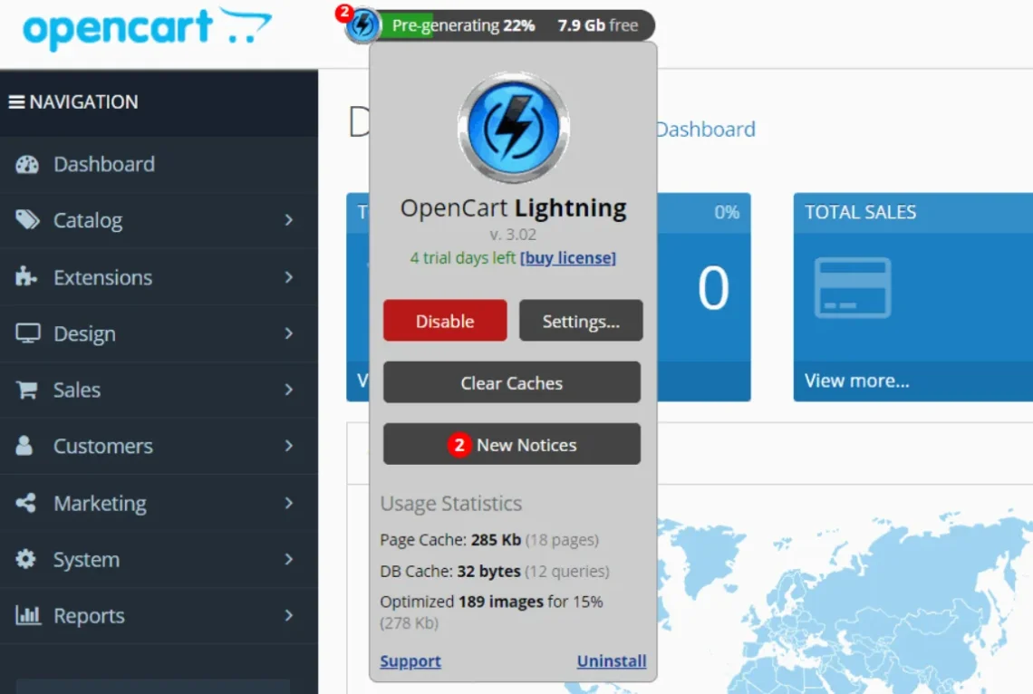 The Top OpenCart Extensions to Enhance Your Online Store, Lightning – Cache, Optimization, SEO, and Google PageSpeed Boost 