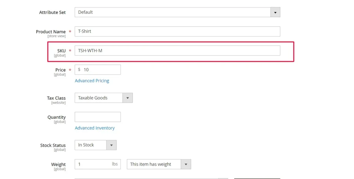 Magento Inventory Management Made Easy, Stock Keeping Units (SKUs)