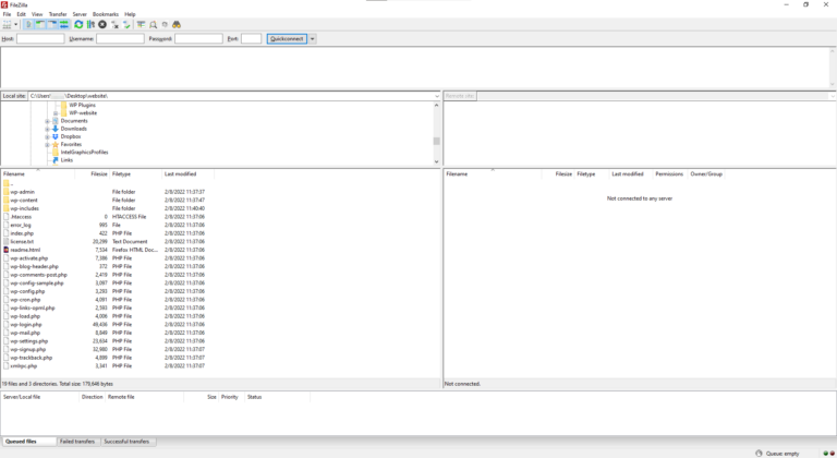 sftp filezilla server setup